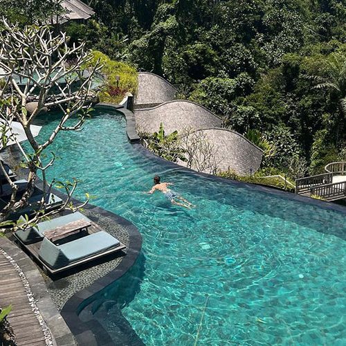 Resort pool on Bali Yoga & Meditation Spiritual Retreat