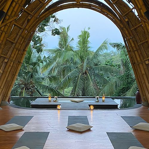 Resort yoga shala on Bali Yoga & Meditation Spiritual Retreat